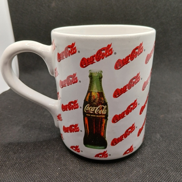 Coca-Cola All Over 4" Coffee Cup Mug A1 - Picture 2 of 3
